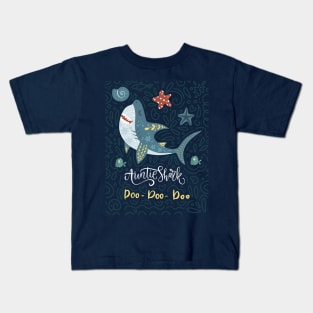 Aunty Shark Doo Doo Doo Kids T-Shirt